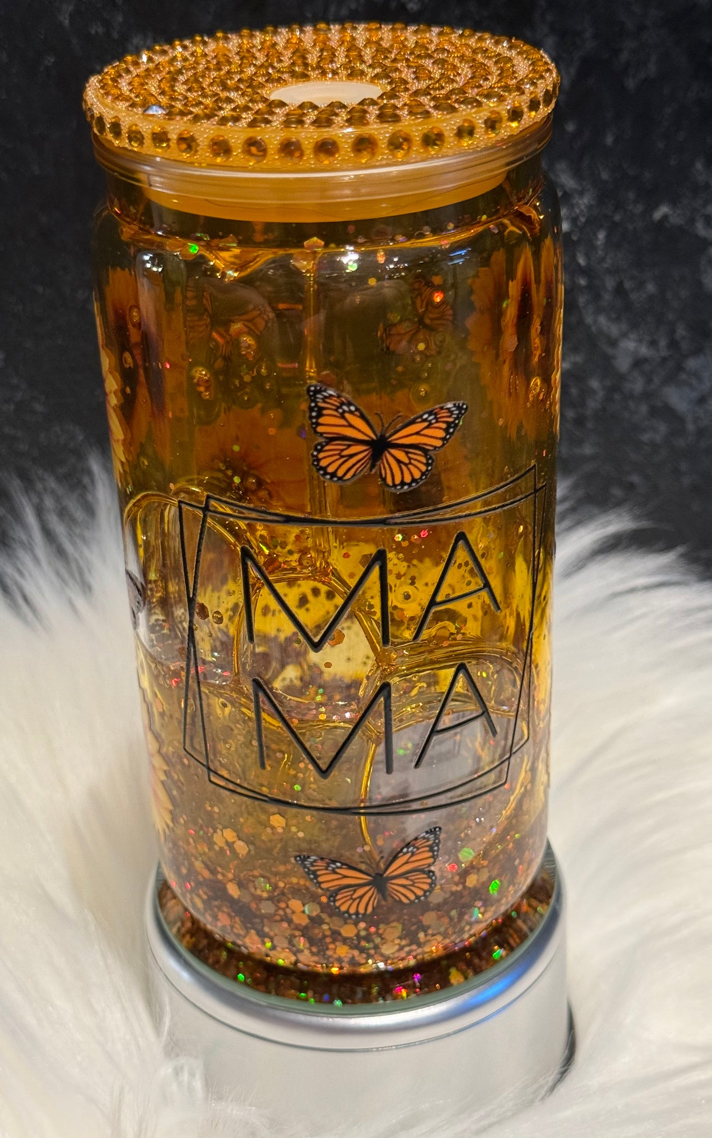 Mama 16 oz honey drip cup