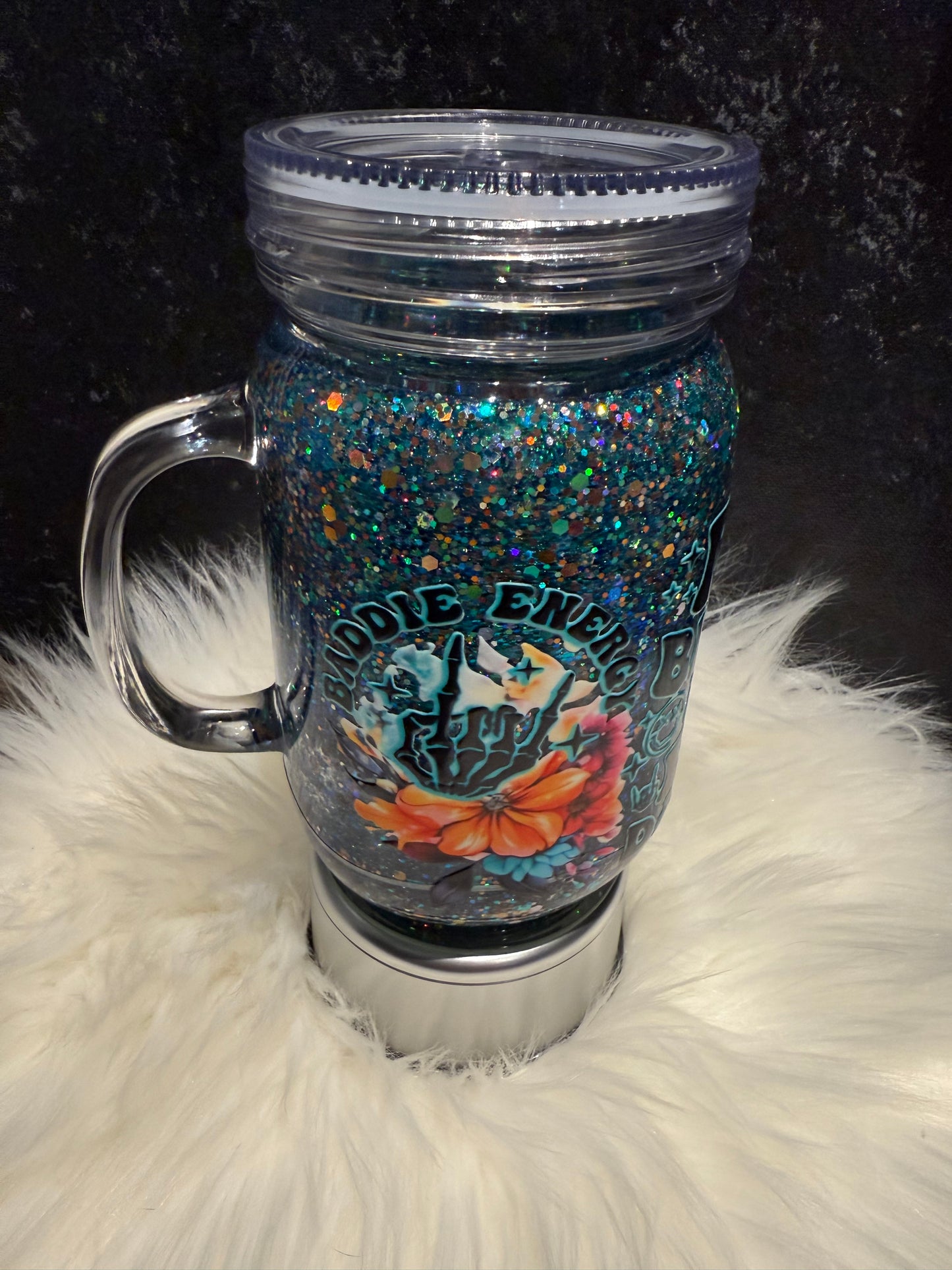 Baddie Energy 20 oz snow globe mug
