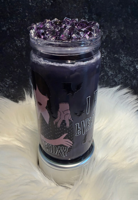 Wednesday themed 16 oz cup