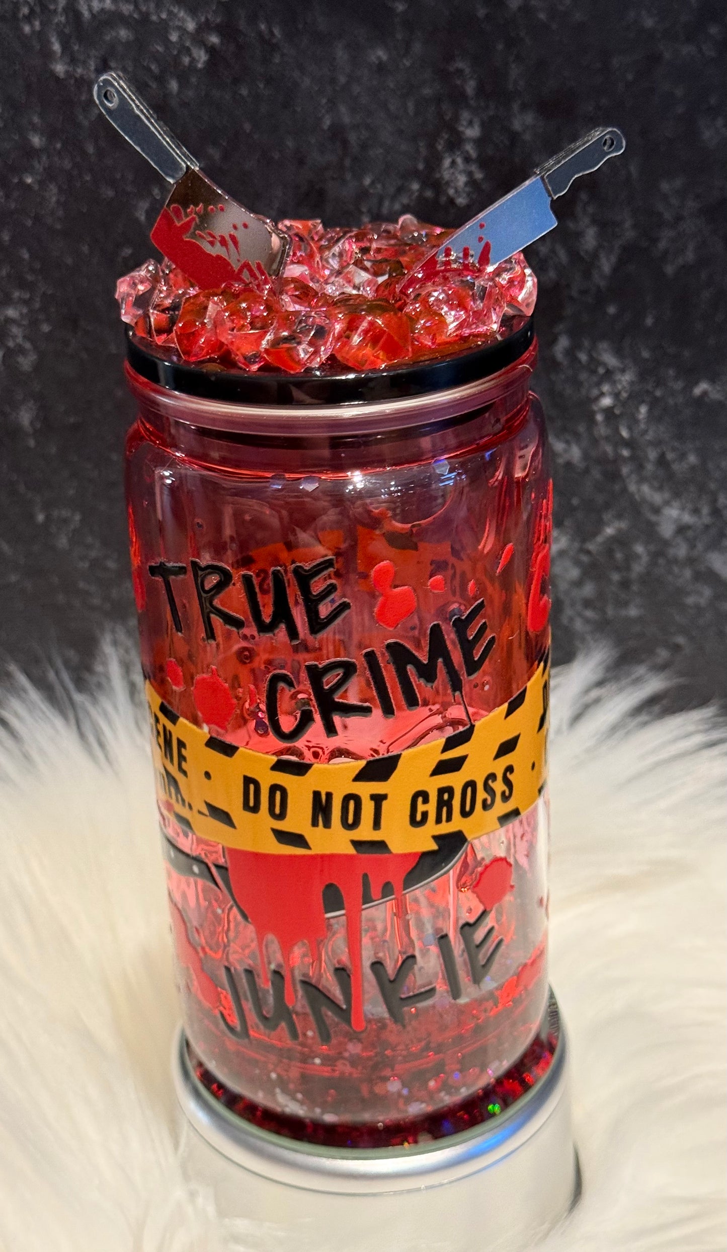 True Crime Junkie 16 oz honey drip