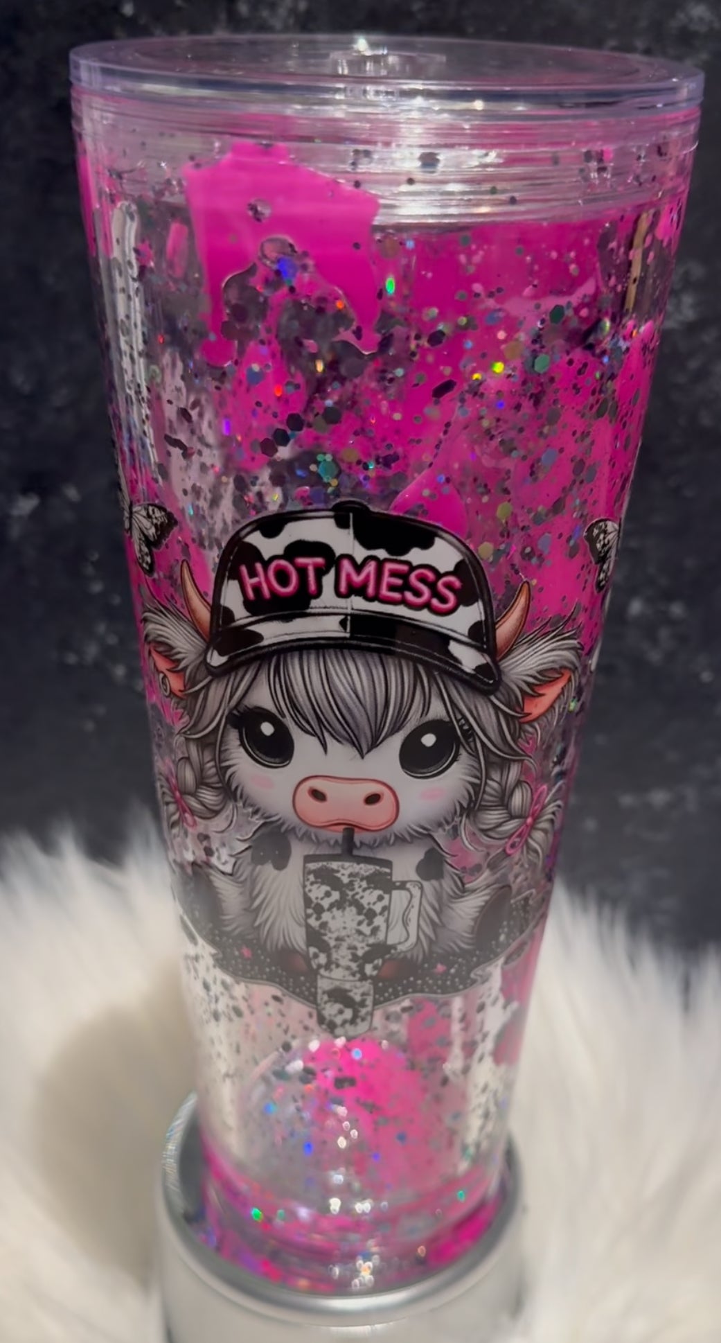 Hot Mess express 24 oz lava plastic cup
